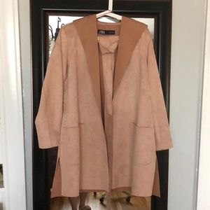 ZARA light coat old rose